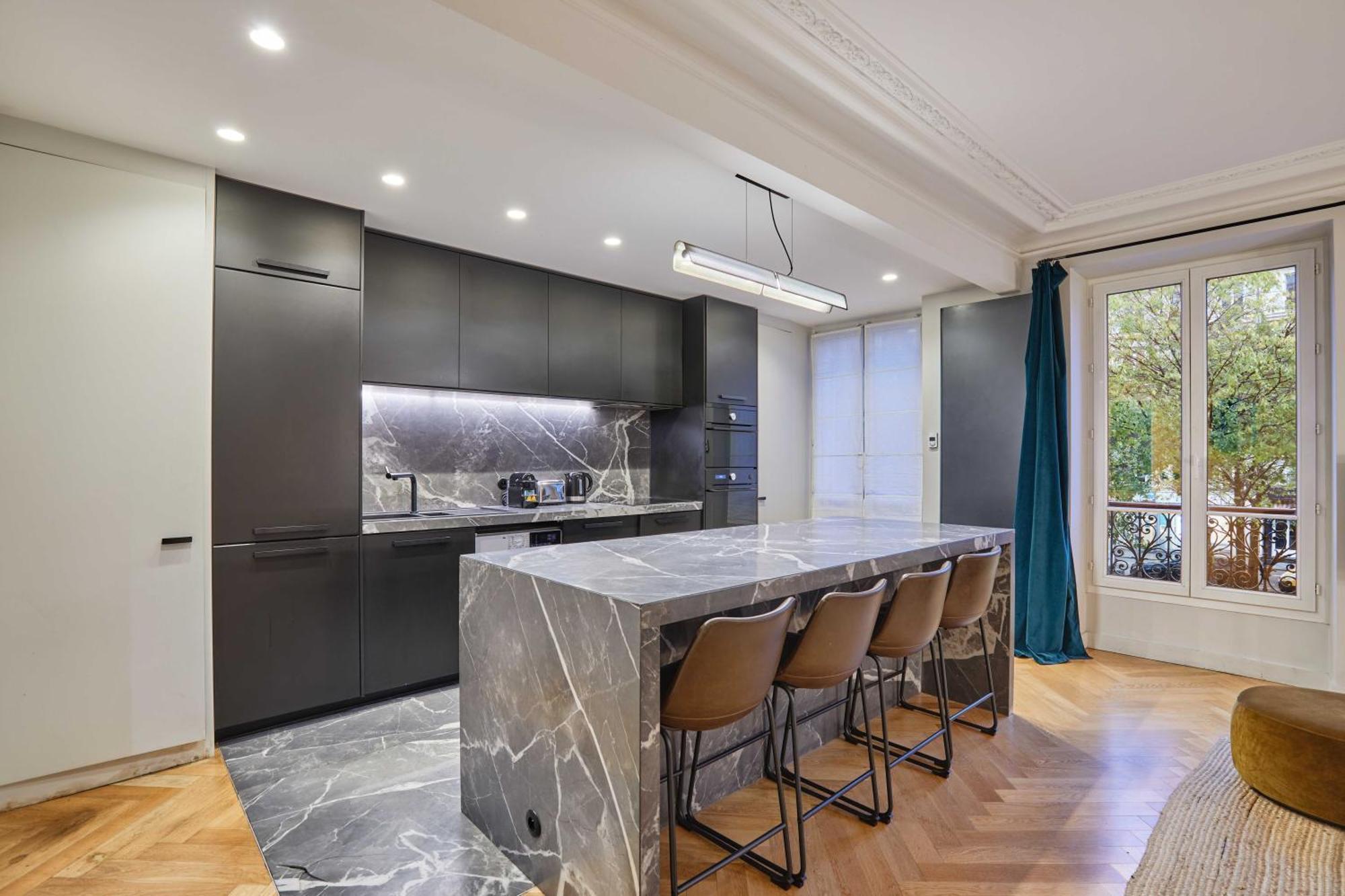 Magnificent Apartment - 3Br- 8P - Batignolles Paris Luaran gambar