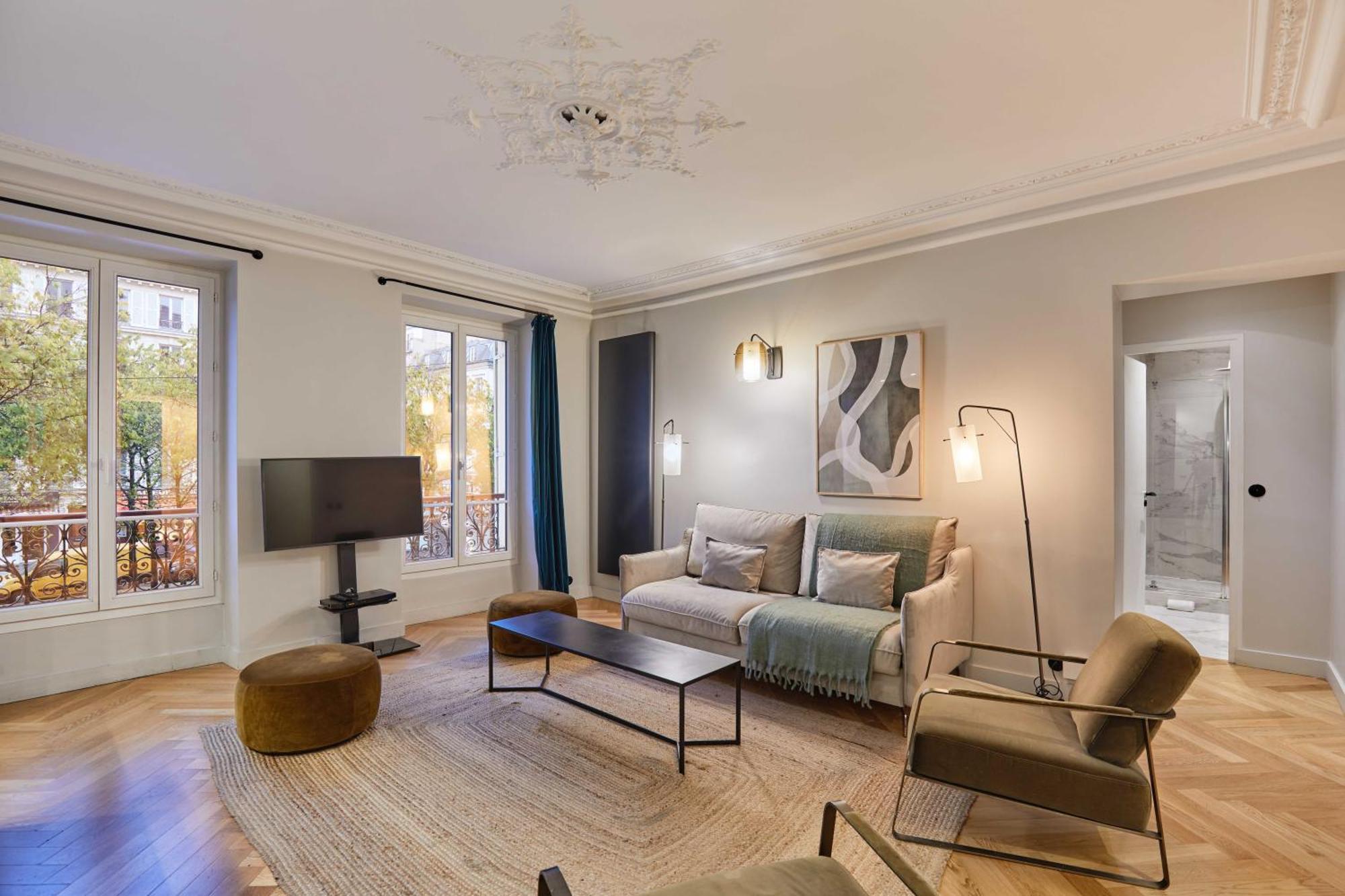 Magnificent Apartment - 3Br- 8P - Batignolles Paris Luaran gambar
