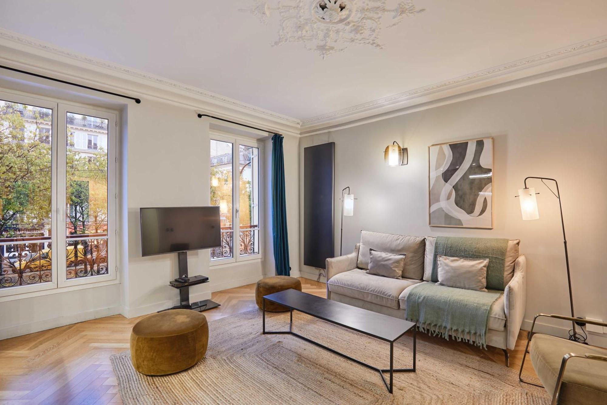 Magnificent Apartment - 3Br- 8P - Batignolles Paris Luaran gambar