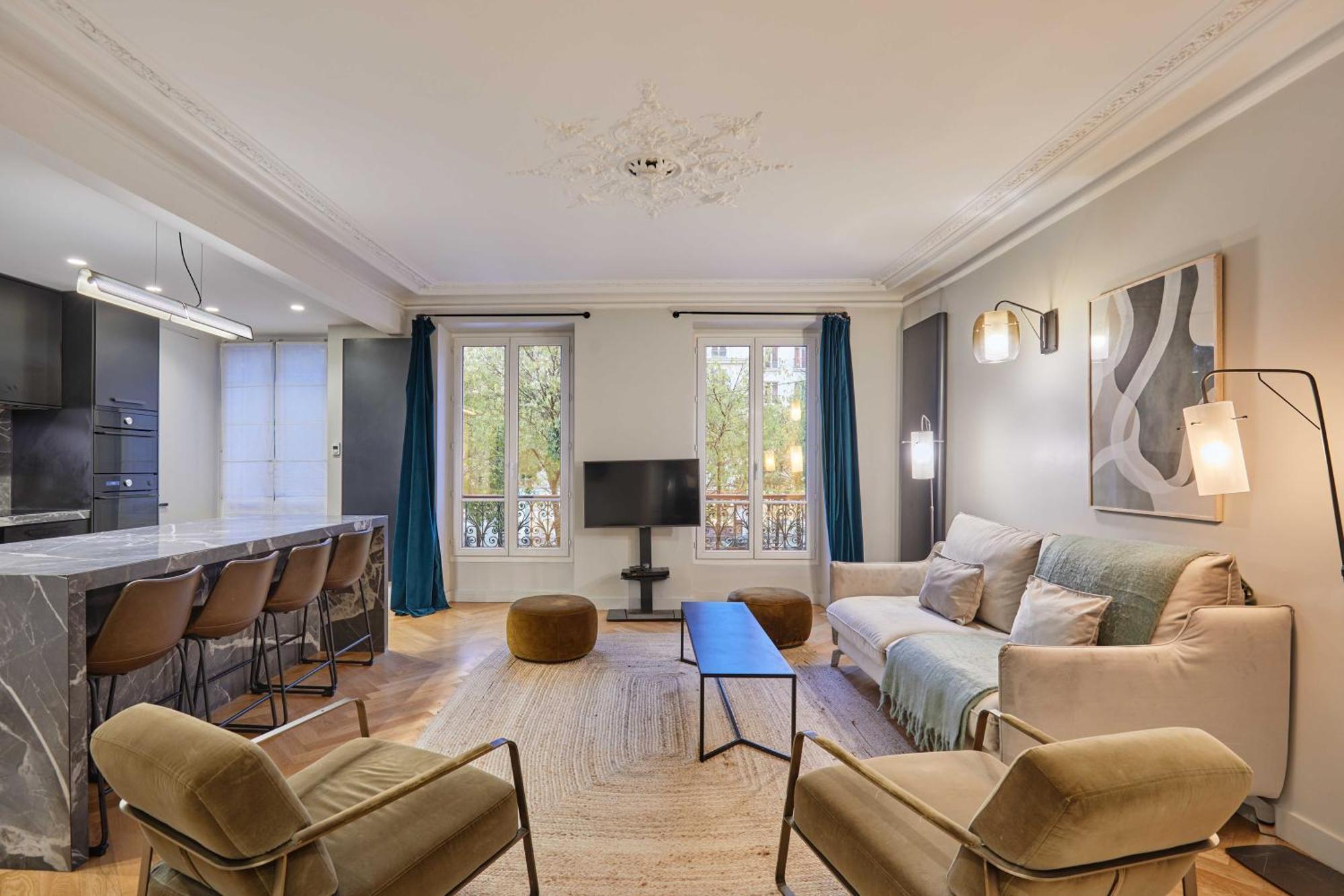 Magnificent Apartment - 3Br- 8P - Batignolles Paris Luaran gambar